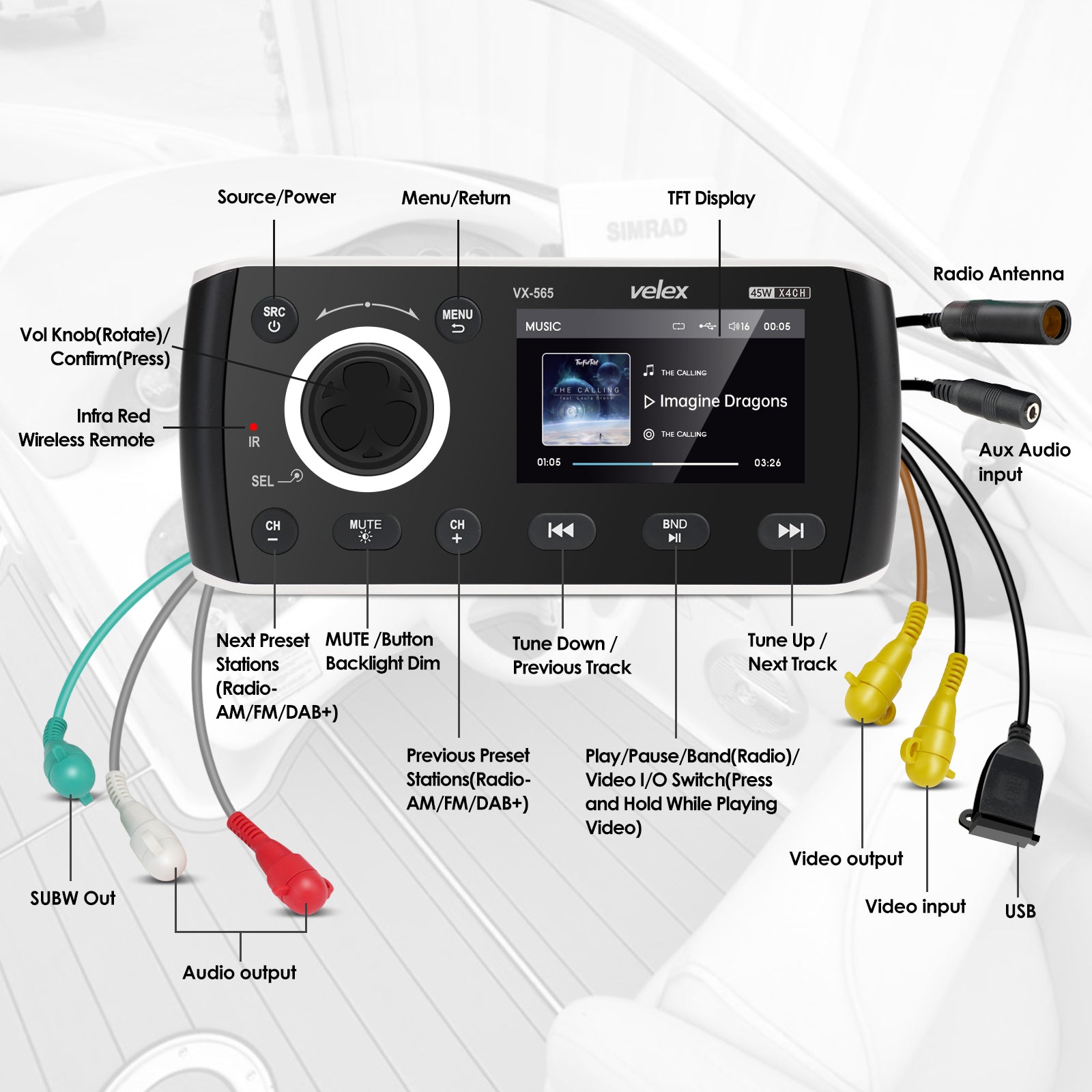 VX565D | Velex Marine Media Center